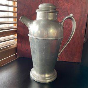 Vintage Crescent pewter 1551 Cocktail Shaker